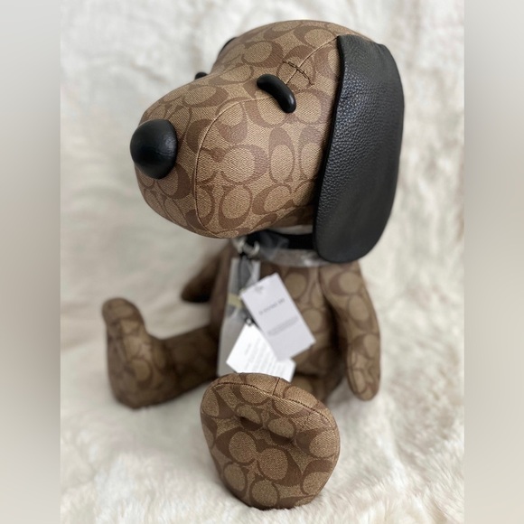 New Coach X Peanuts Snoopy Collectible Doll In Signature Canvas Retail: $650 - Picture 4 of 5